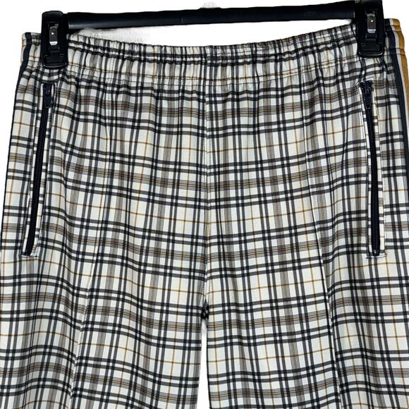 Urban Outfitters Medium Pants Plaid Pull-On Stretch Zip Pockets Hi-Rise Creased - Picture 2 of 9